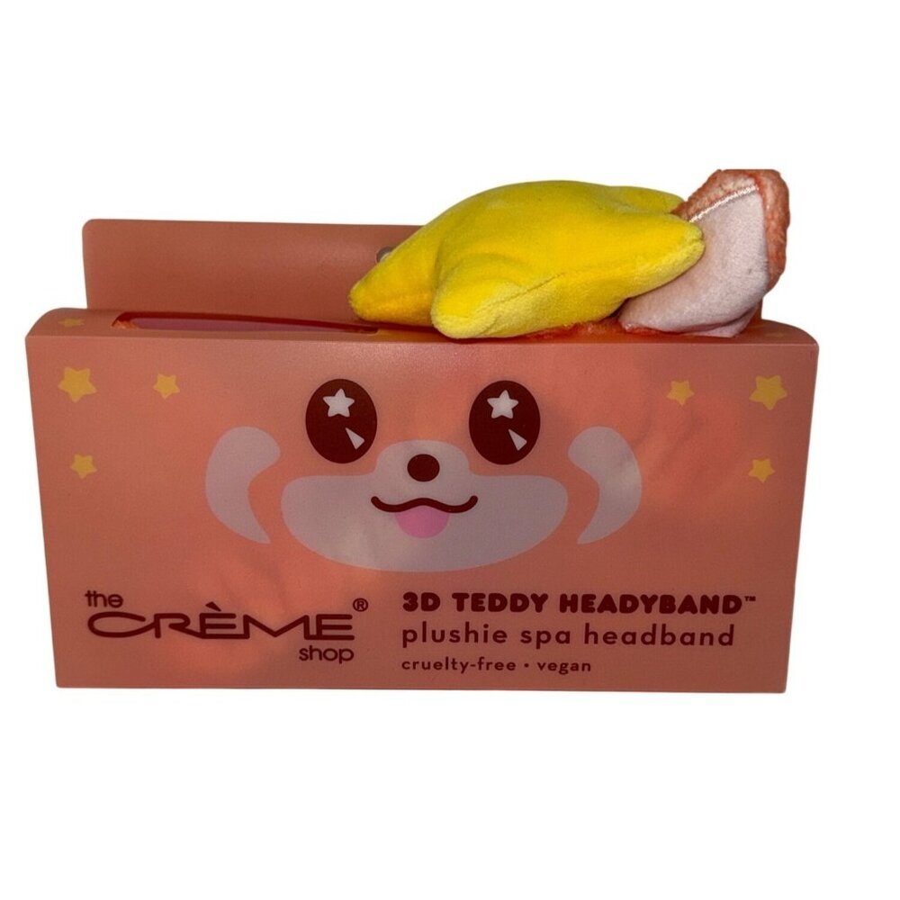 The Creme Shop 3d Headband Teddy Headyband Spa Plush NEW